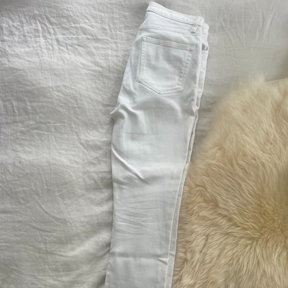 High Rise, Straight Leg, White Jeans (Ética) - Picture 2 of 5